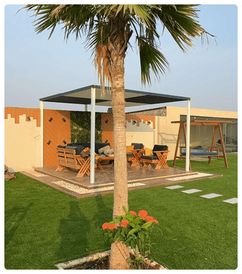 صورة حديقة منزل